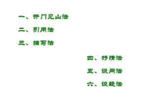 記敘文作文開頭段的寫法