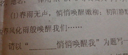 什么悄悄喚醒我作文開頭