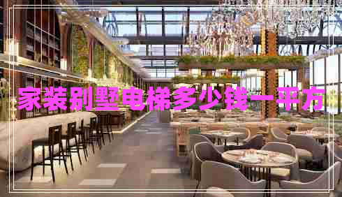 家裝別墅電梯多少錢一平方