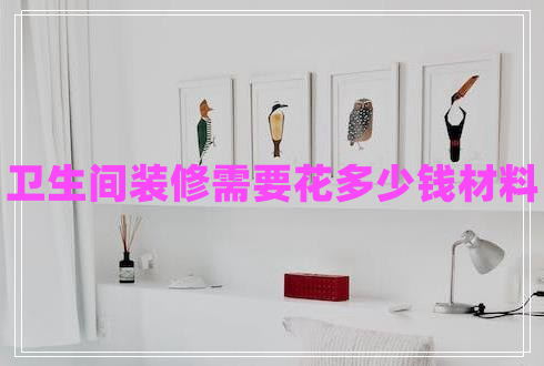 衛(wèi)生間裝修需要花多少錢材料 衛(wèi)生間裝修需要花多少錢材料