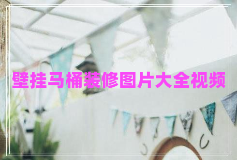 壁掛馬桶裝修圖片大全視頻