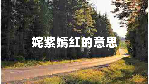 姹紫嫣紅的意思