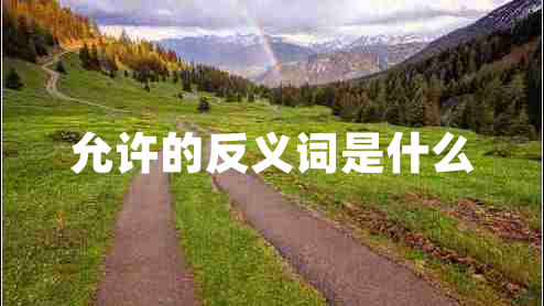 允許的反義詞是什么