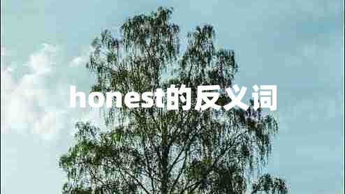 honest的反義詞 honest的反義詞