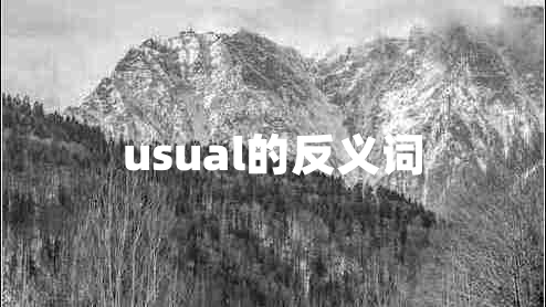 usual的反義詞