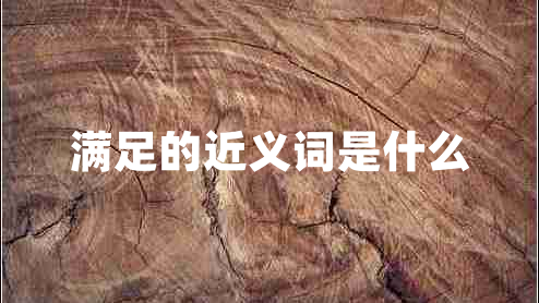 滿足的近義詞是什么