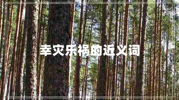 幸災(zāi)樂禍的近義詞