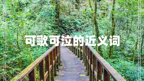 可歌可泣的近義詞