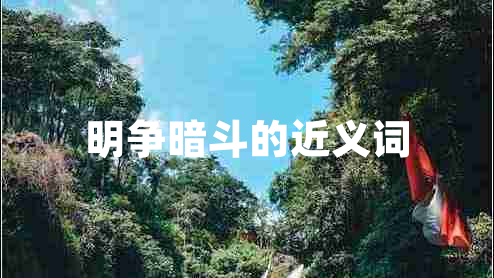 明爭暗斗的近義詞