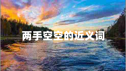 兩手空空的近義詞