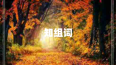 知組詞