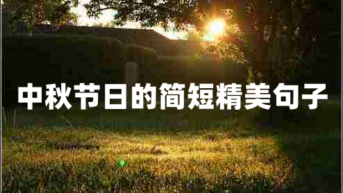 中秋節(jié)日的簡短精美句子 中秋節(jié)日的簡短精美句子