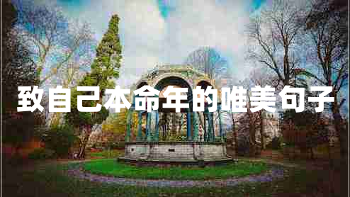 致自己本命年的唯美句子 致自己本命年的唯美句子