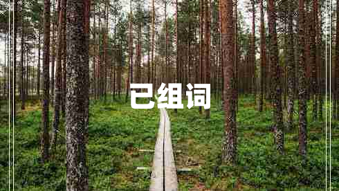 已組詞