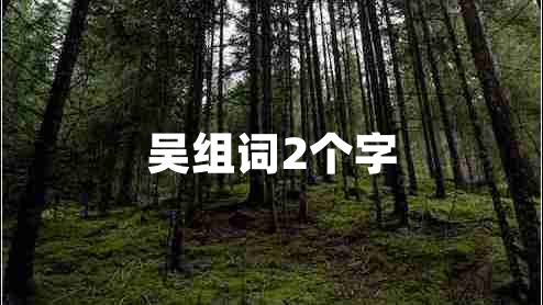 吳組詞2個字