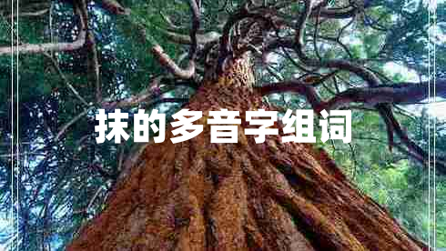 抹的多音字組詞 抹的多音字組詞