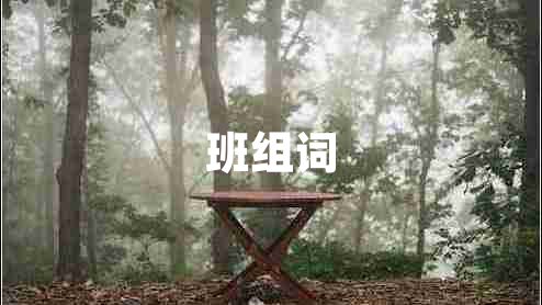 班組詞