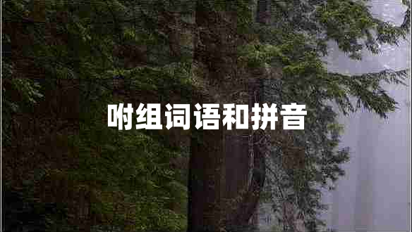 咐組詞語和拼音