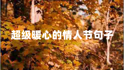 超級(jí)暖心的情人節(jié)句子 超級(jí)暖心的情人節(jié)句子