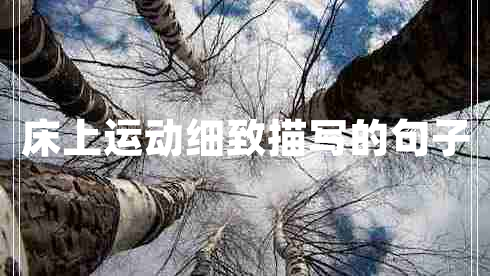 床上運動細致描寫的句子