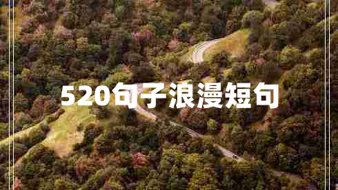 520句子浪漫短句 520句子浪漫短句