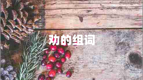 勸的組詞 勸的組詞