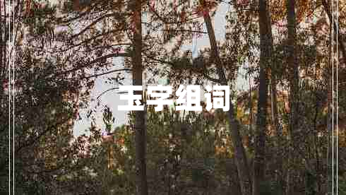 玉字組詞
