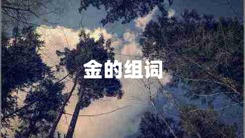 金的組詞