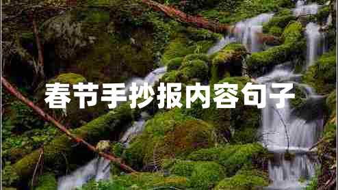 春節(jié)手抄報(bào)內(nèi)容句子