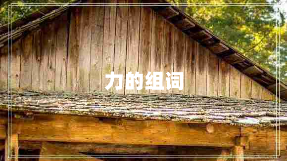 力的組詞 力的組詞
