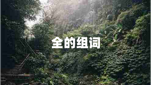 全的組詞 全的組詞
