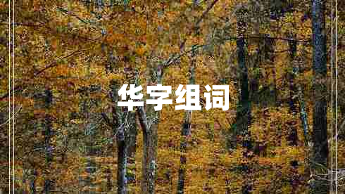 華字組詞 華字組詞