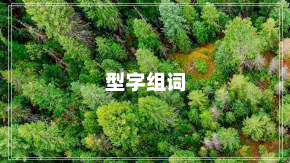 型字組詞 型字組詞