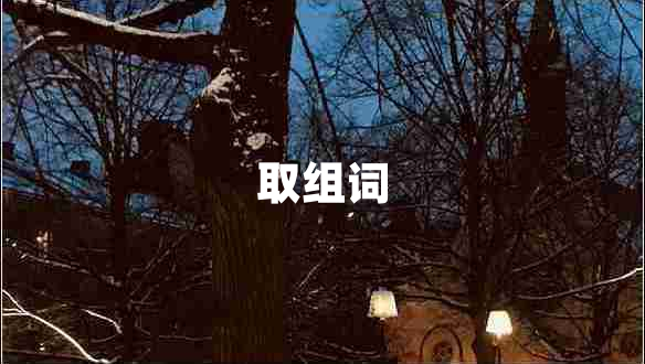 取組詞 取組詞