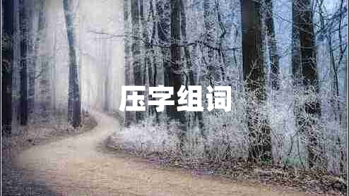 壓字組詞 壓字組詞