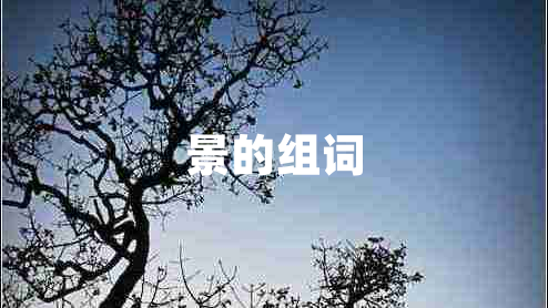 景的組詞 景的組詞