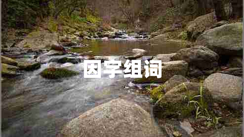 因字組詞 因字組詞