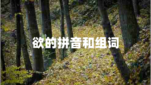 欲的拼音和組詞