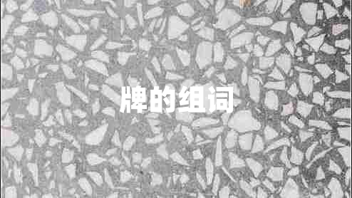 牌的組詞 牌的組詞