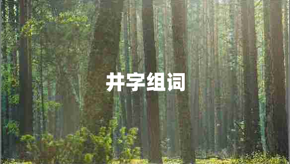 井字組詞 井字組詞