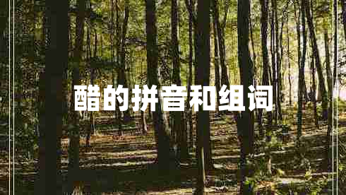 醋的拼音和組詞