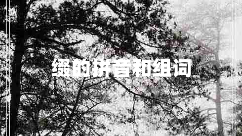 綴的拼音和組詞