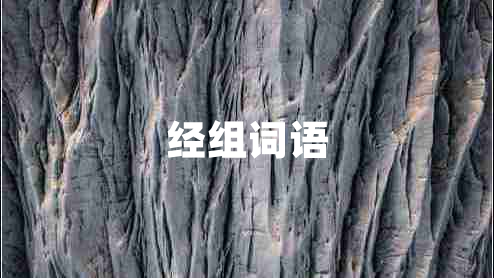 經(jīng)組詞語 經(jīng)組詞語