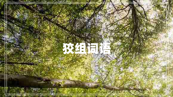 狡組詞語(yǔ)