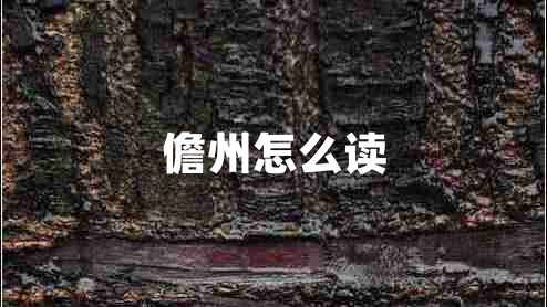 儋州怎么讀 儋州怎么讀