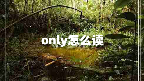 only怎么讀