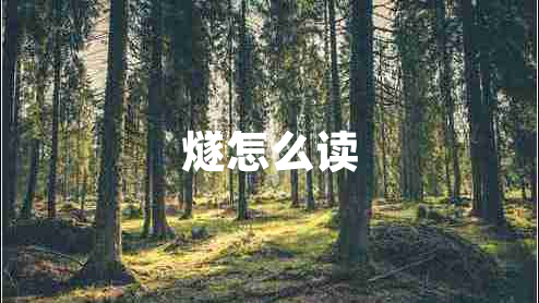 燧怎么讀 燧怎么讀