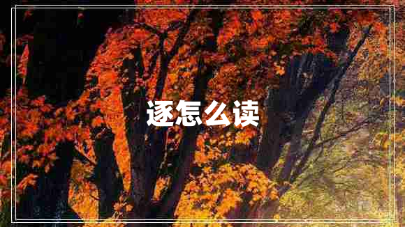 逐怎么讀 逐怎么讀