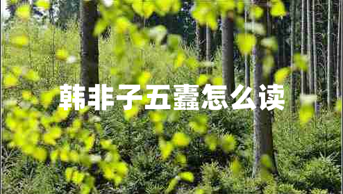 韓非子五蠹怎么讀