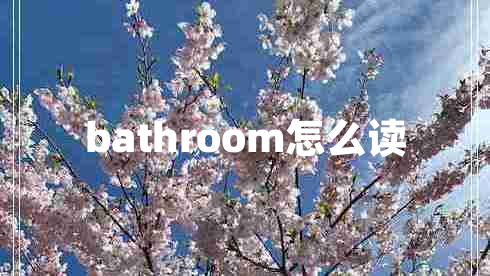 bathroom怎么讀